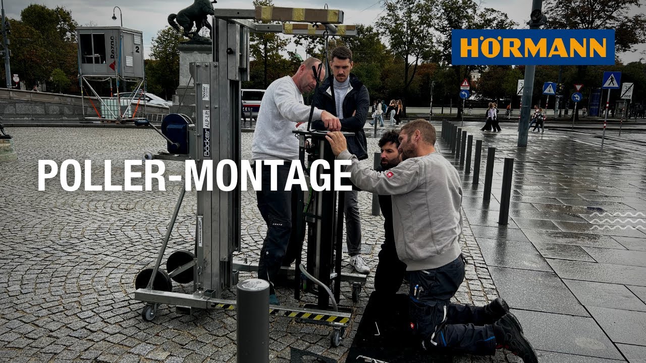 Poller-Montage beim österreichischen Parlament in Wien #hörmann #poller ...