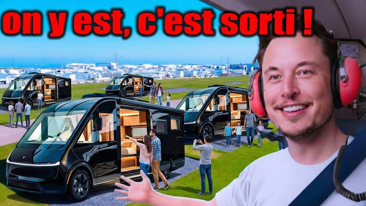 Elon Musk Révèle ENFIN sa Maison Mobile ! Le Tesla Van à 9990$