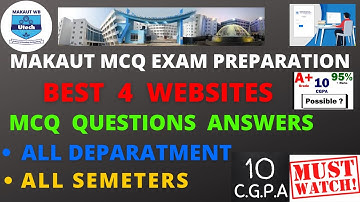Best 4 Websites for MAKAUT online MCQ exam Preparation  || Best Source for MCQ questions and answers