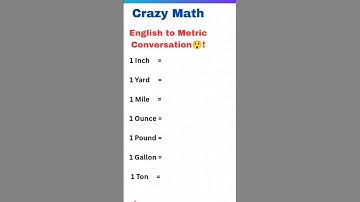 English To Metric Conversion #shorts #maths #mathtricks #fyp #mathtutor #measurement #lifehacks