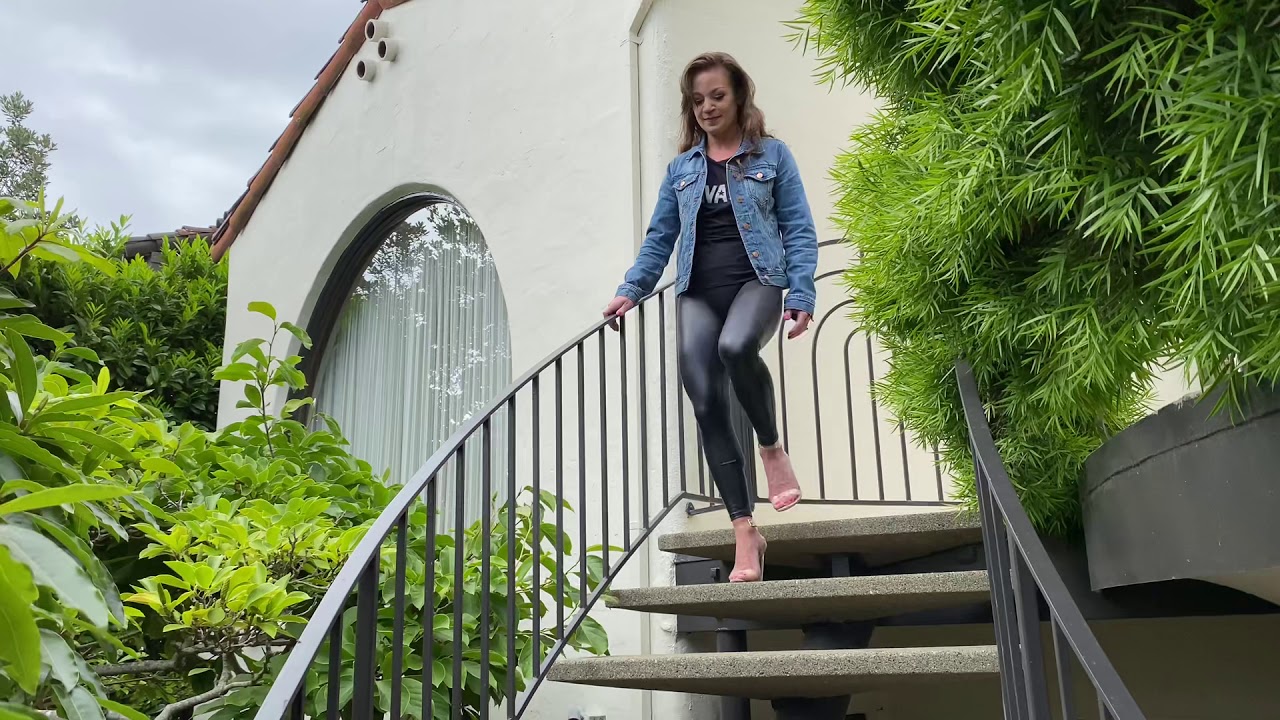 Faux Leather leggings by Ishtar and Brute Walking In Heels