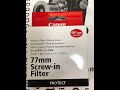 Canon screw in filter 77mm 保護鏡/Protectフィルター