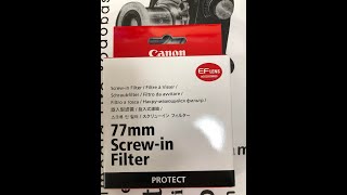 Canon screw in filter 77mm 保護鏡/Protectフィルター