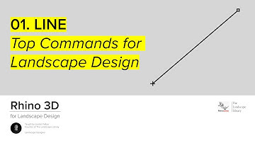 01. LINE | Rhino Commands for Landscape Design