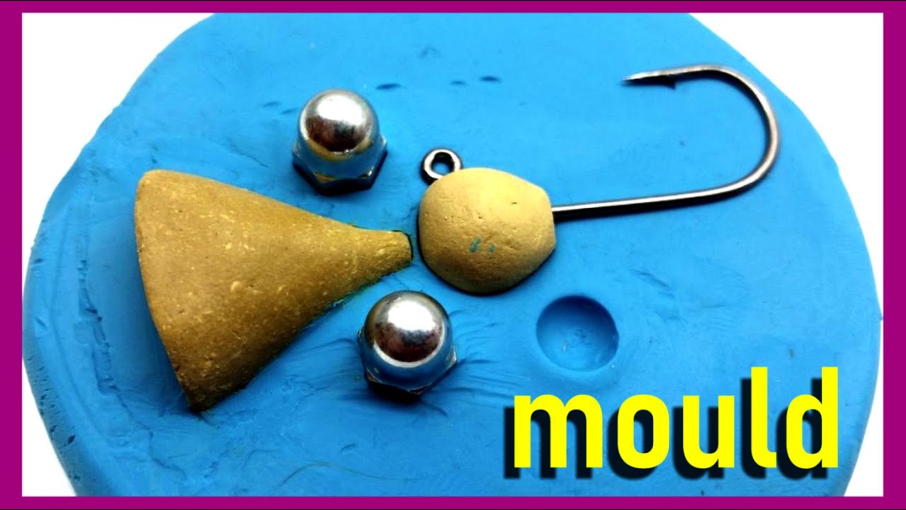 Home-made Jig Hooks - Making a Silicone Mould for casting lead fishing hooks