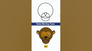 Draw Monkey Face #newshorts #shortsvideo