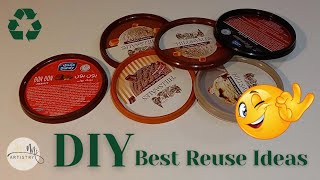 3 clever ways to upcycle plastic lids | DIY crafts | home decor DIY | macrame tutorial | reuse ideas