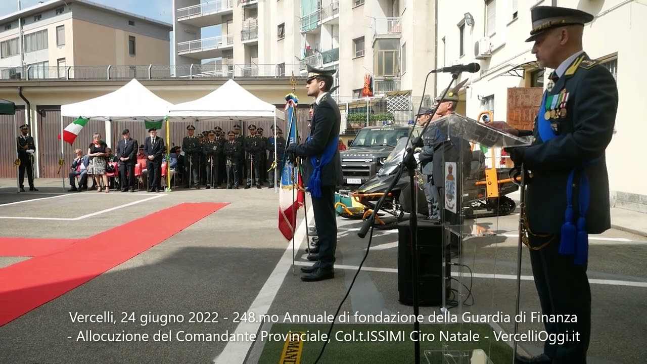 Vercelli, 248 mo Annuale della Guardia di Finanza