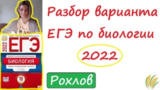 Разбор варианта ЕГЭ по биологии 2022, РОХЛОВ