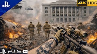Us Is Taking Back The White House Ultra Realistic Graphics 4K60Fps Call Of Duty Ps5 Pro Gameplay