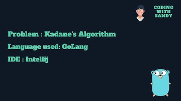 Algorithm | Kadane