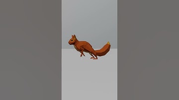 Squirrel run animation#animation #3danimation #animationvideo #runanimation #squirrel