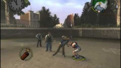Bully Jimmy on Freeroam and Damon Fighting Style