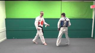 Offline Switch Kick vs Cut Kick - Basic Olympic Taekwondo Sparring Moves