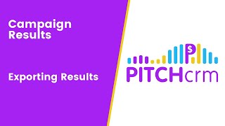 Campaigns - Exporting Results