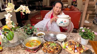 Happy Mother’s Day Special: Tharoi, Sougri, Hilsha, eggplant stir fry… Happy Mother’s Day everyone 🙏