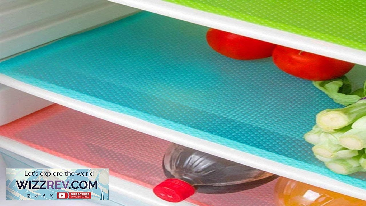 7 PCS Shelf Mats Refrigerator Liners Washable Refrigerator Pads Fridge Mats Drawer Review