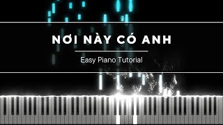 [ EASY PIANO FOR BEGINER ] NƠI NÀY CÓ ANH  | SƠN TÙNG _ MTP