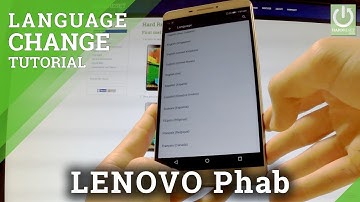 How to Change Language in LENOVO Phab - Langauge Settings