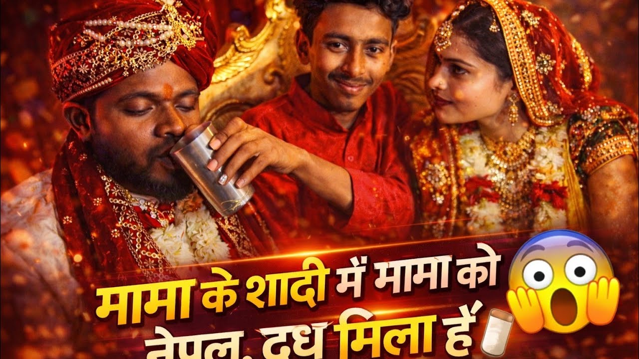 मामा के शादी में मामा को नेपुल दूध मिला है._.😱😂#vloging #trending #funny #youtube #indianvlogger 