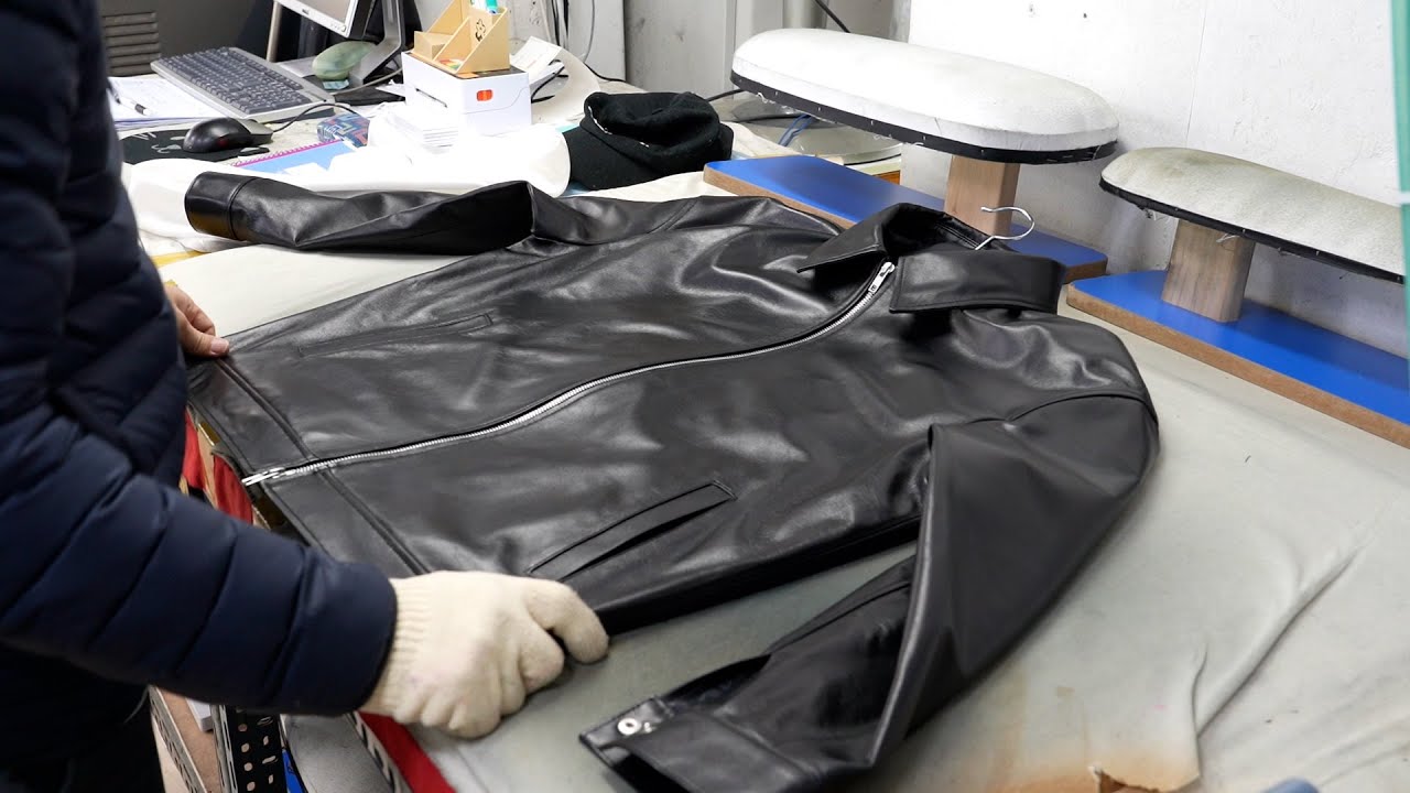 KENT&CURWEN 山羊革トレンチコート　シワ加工 KENT&CURWEN 山羊革トレンチコート シワ加工