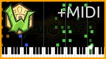 [032] Sun-Stained Stones (Mesa Canyons) Piano Tutorial + MIDI [Wynncraft]