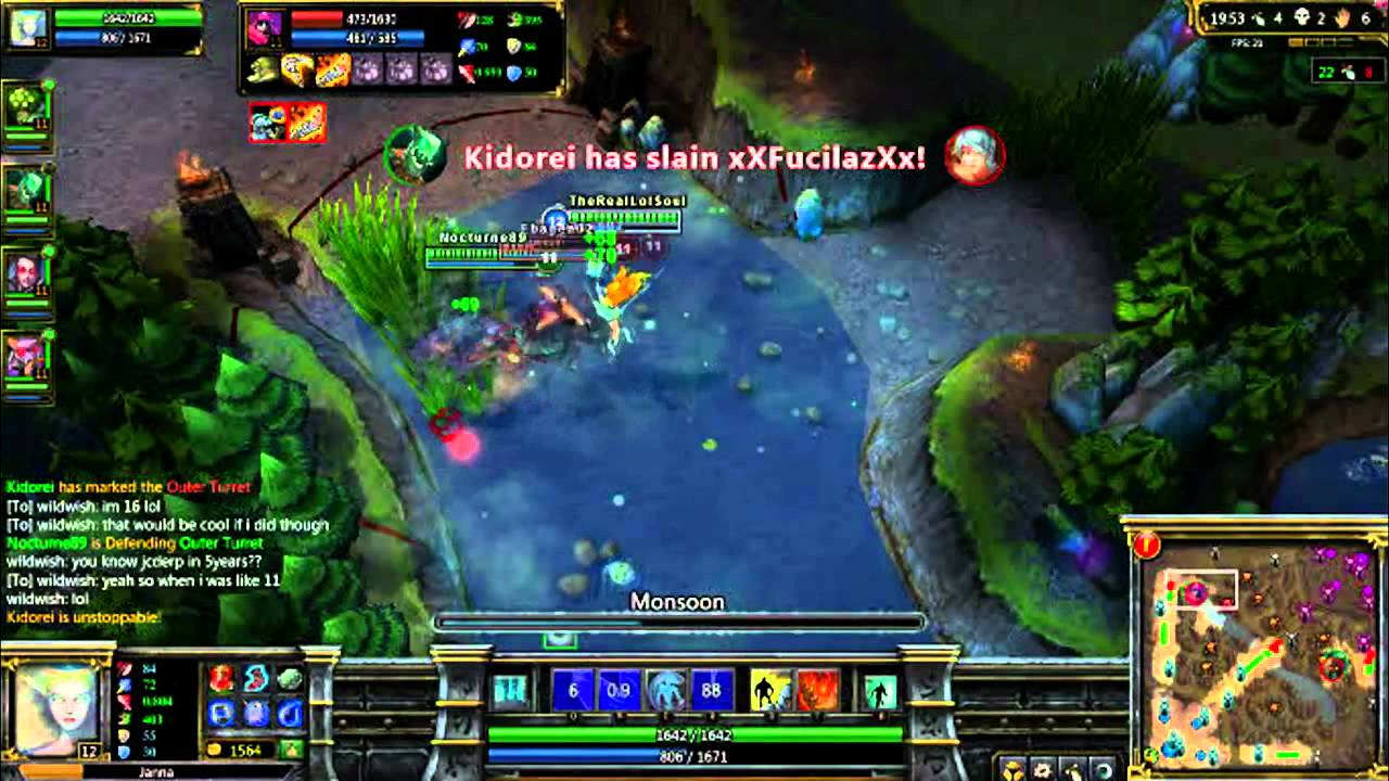 League Of Legends - Janna Kill/Support Compilation(TheLoLSoul)