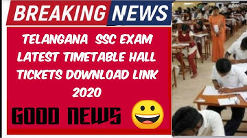 TS 10th class exam Time table 2020 || TS SSC hall tickets download 2020