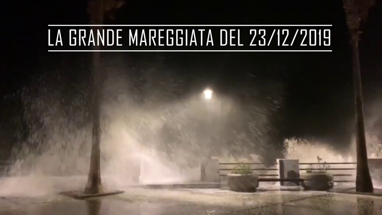 Bagnara Calabra : La Grande Mareggiata 23/12/2019