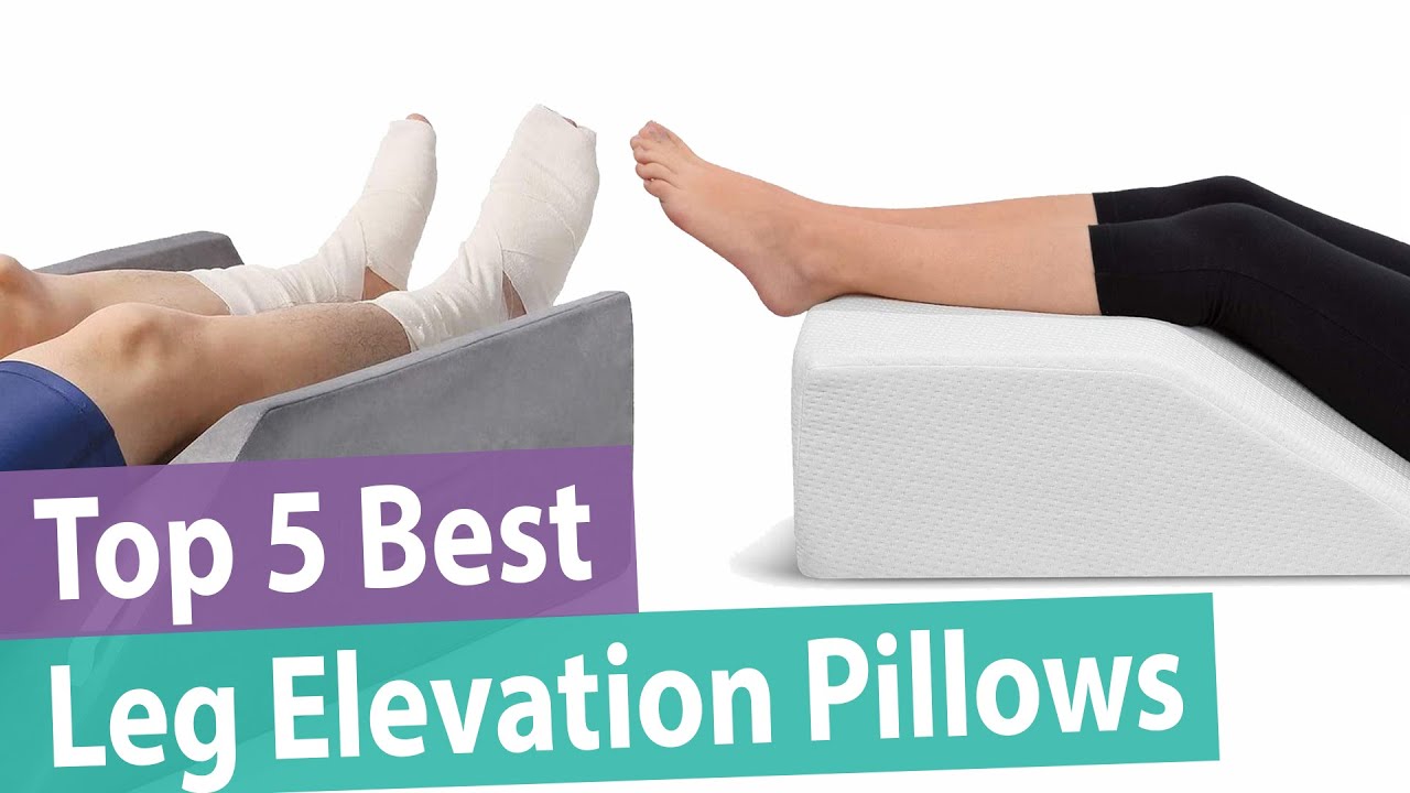 Leg Elevation Rest Pillow Memory Foam Wedge Elevator Improve Circulation Veins 