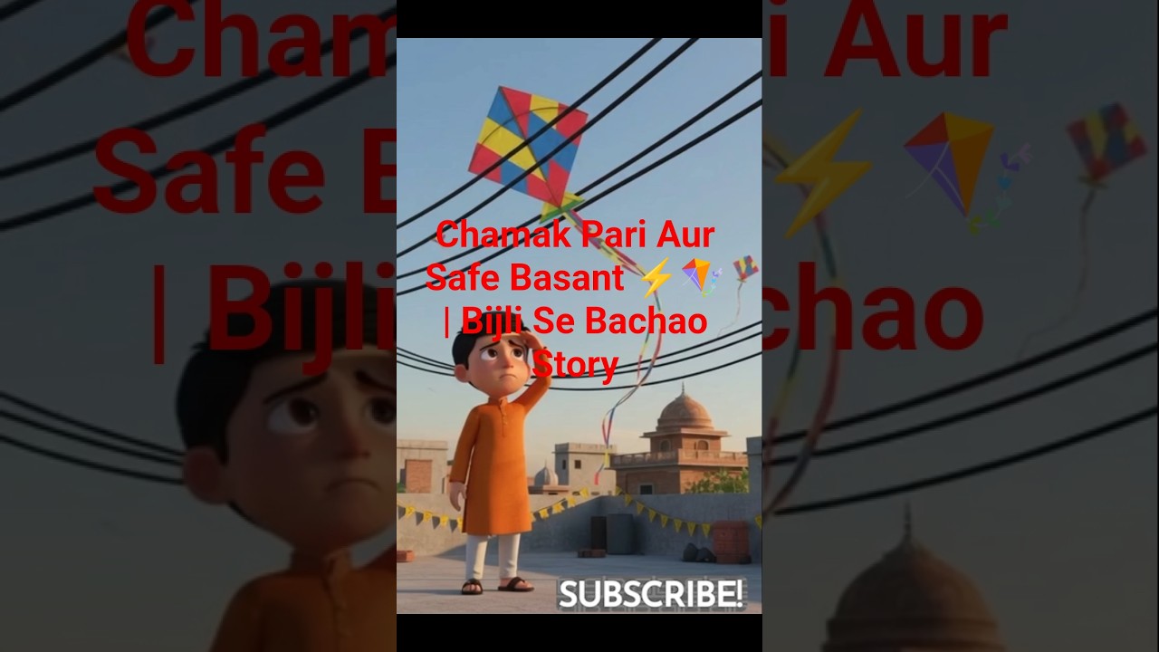 Chamak Pari Aur Safe Basant ⚡🪁 | Bijli Se Bachao Story