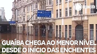 Guaíba chega ao menor nível desde o início das enchentes