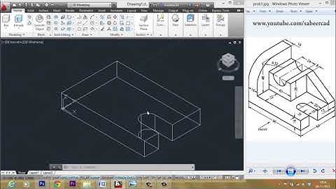 AUTOCAD  MECHANICAL MODELING PART1   MAKING A  3D MODEL