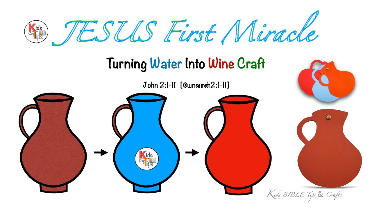 Water Into Wine, Bible Crafts for Kids