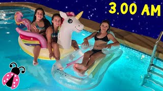 Me Baño En La Piscina De Noche A Las 3 Am Con Mis Amigas Y Nos Pillan