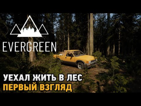 Видео: Evergreen - Mountain Life Simulator # Уехал жить в лес! ( Первый взгляд )