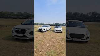 Fronx vs Swift 🤍🔥 Ultimate White Car Comparison | #shorts