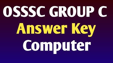 OSSSC GROUP C ANSWER KEY // COMPUTER // ARI AMIN SFS FG EC ANSWER KEY // OSSSC GROUP C ANSWER KEY