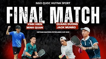 Full Trận Chung Kết Đôi Nam Quang Dương - Jack Munro Với  Vinh Hiển - Minh Quân