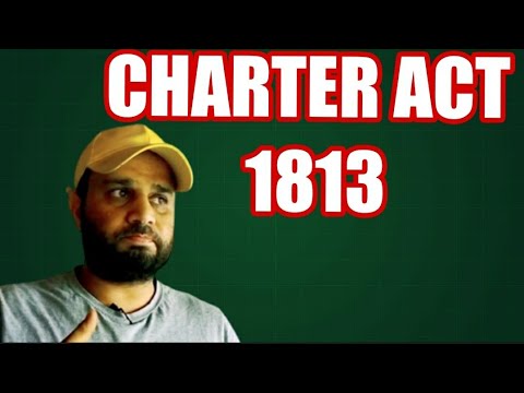 CHARTER ACT 1813