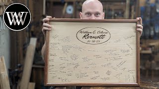 No Talking How to Make a Wedding Signature Board
