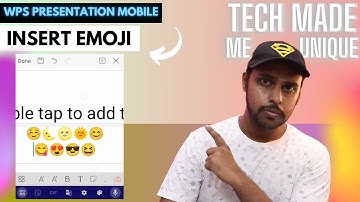 How to insert emoji in wps presentation mobile | insert emoji on wps presentation mobile