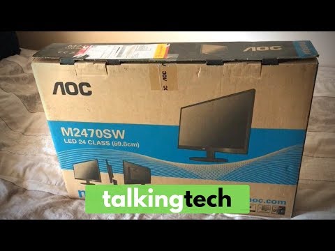 AOC 24" LED Monitor M2470SW - Unboxing &amp; Review