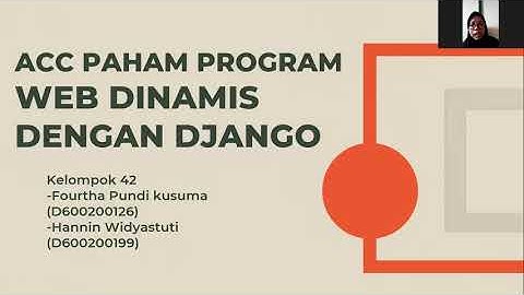 ACC Paham Modul 4 (Web Dinamis Dengan Django)