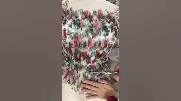 Making a floral print organza midi dress #dress #fashion #mididress #creative #sewing