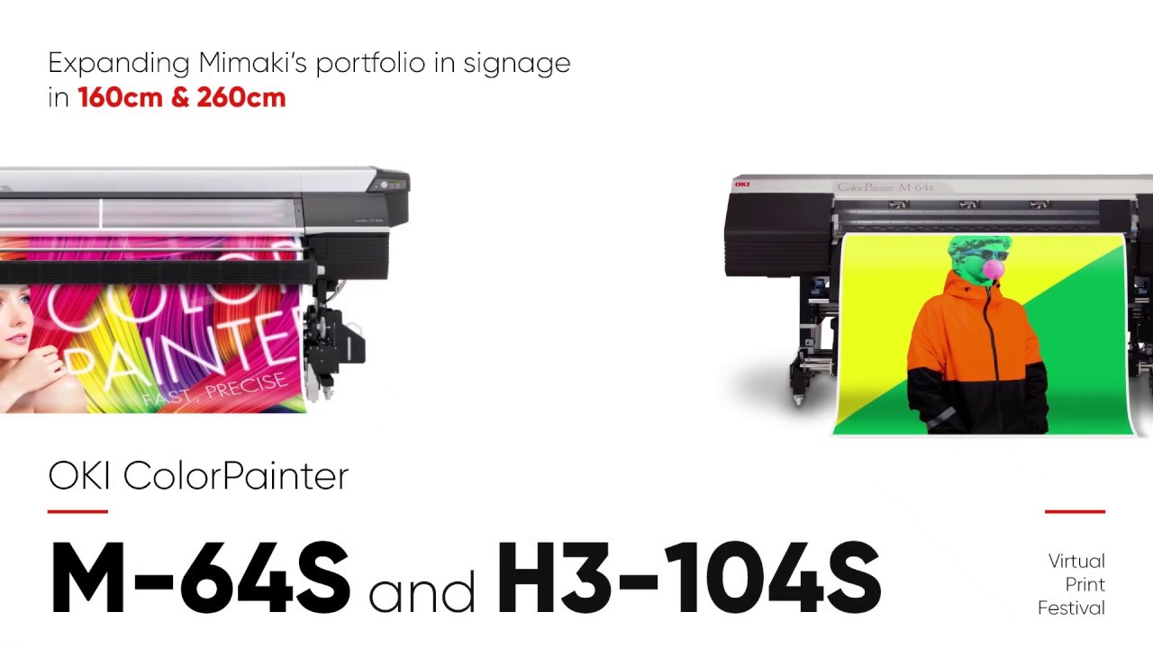A Quick Look: OKI ColorPainter M-64S and H-103S - YouTube