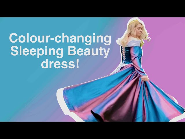 I made a colour-changing sleeping beauty dress! - YouTube