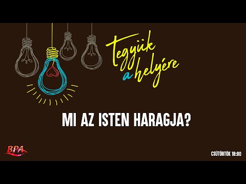 Videó: Mit jelent Isten haragja?