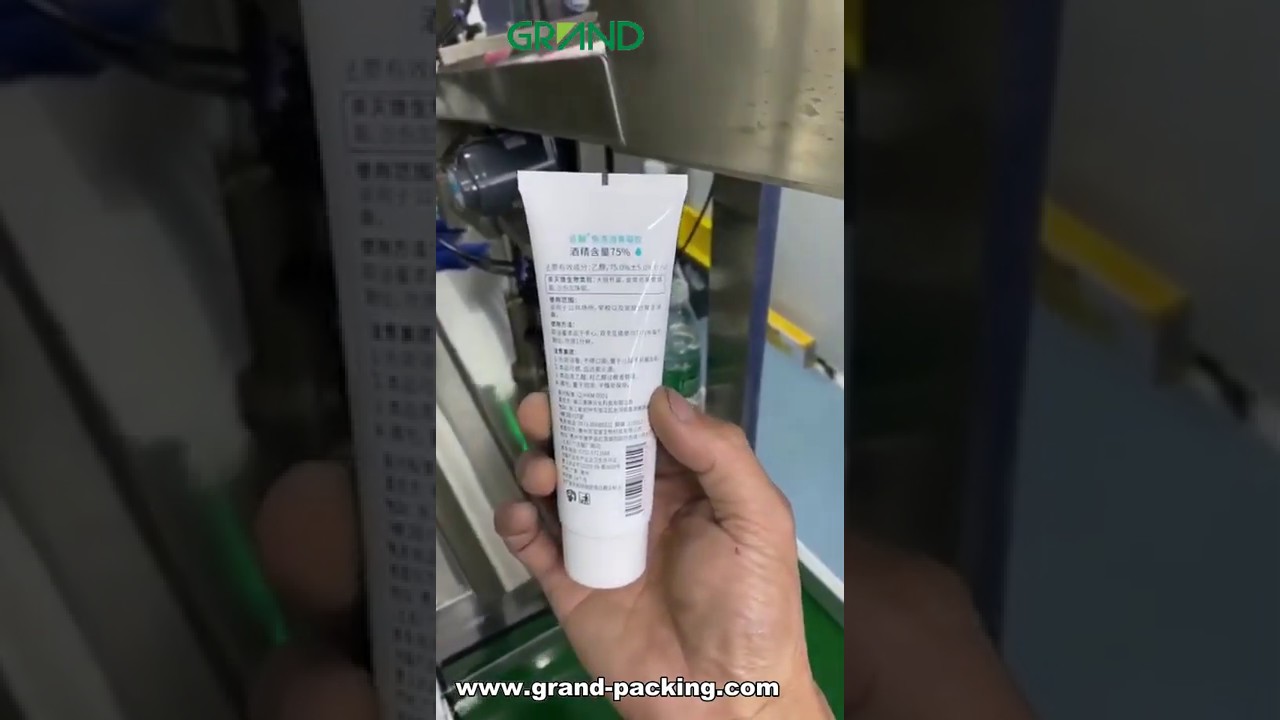 Hand sanitiser gel/jam/toothpaste/cream tube filling and sealing machine