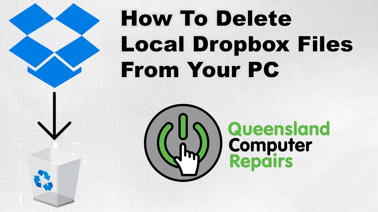 How to Delete Local Dropbox Files - YouTube